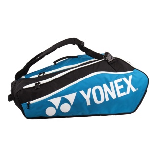 Yonex Racketbag Club Line (Schlägertasche, 3 Hauptfächer) 2024 blau/schwarz 12er